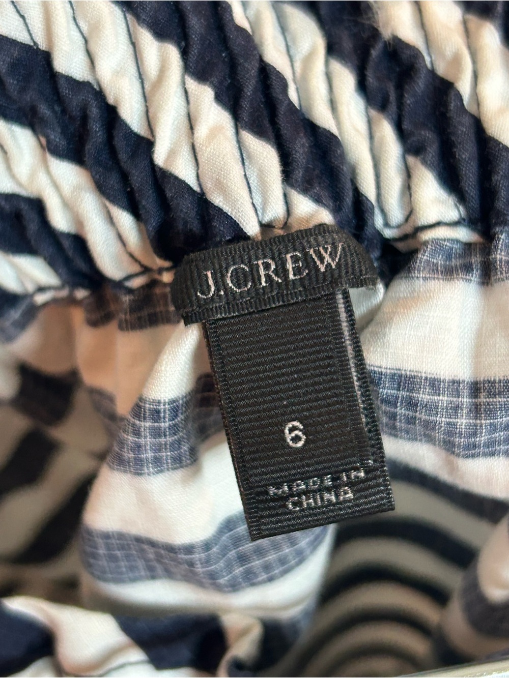 J. Crew Navy and White Striped Mini Skirt - Picture 4 of 4
